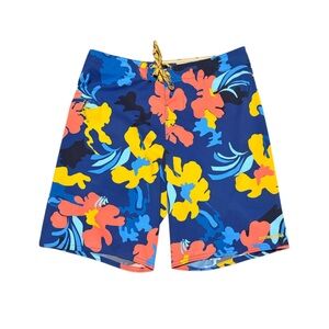Patagonia Men's Stretch Planing Board Shorts Floral Hawaiian Swim Trunk Size 31